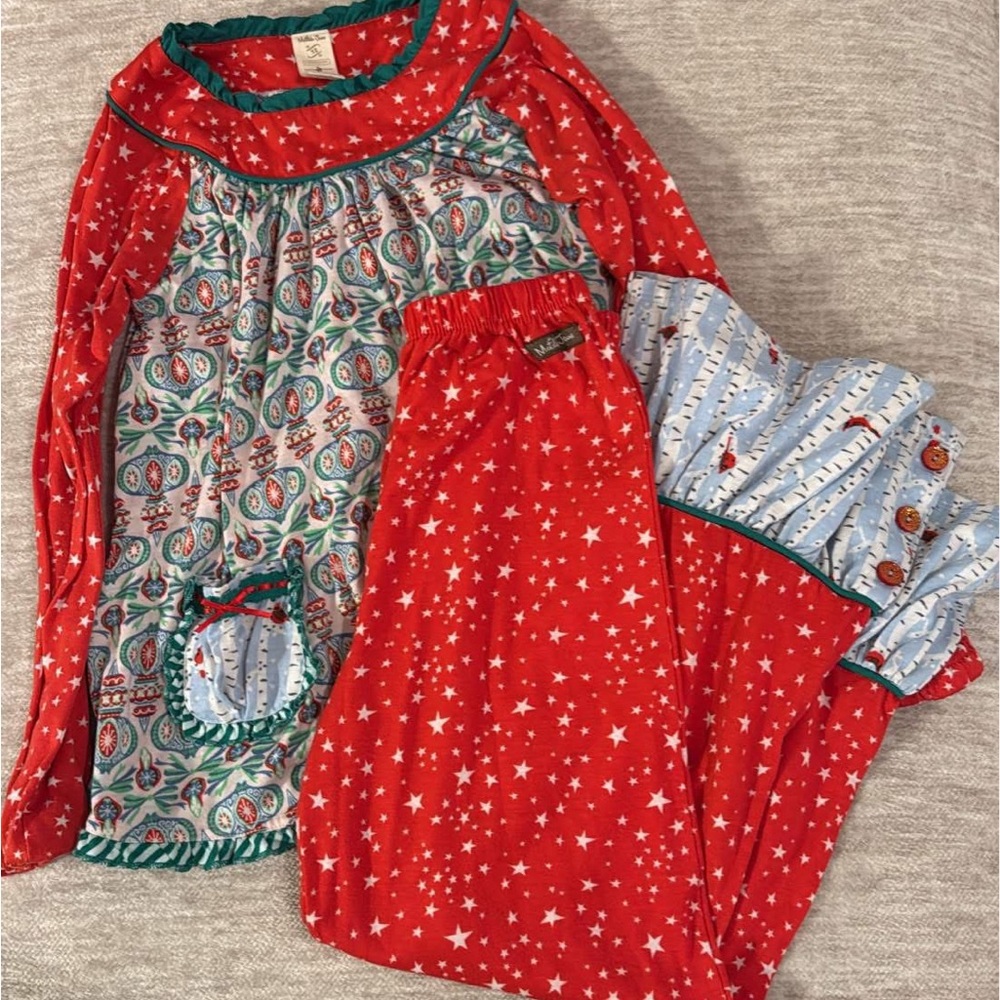 Red Starry Kids Pajamas